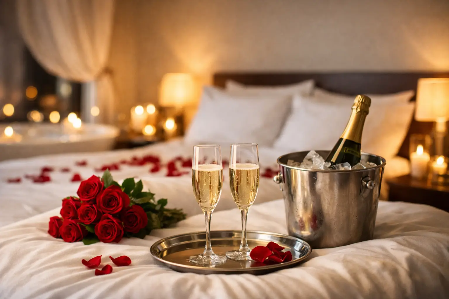 Préparer une nuit de noces intime à deux