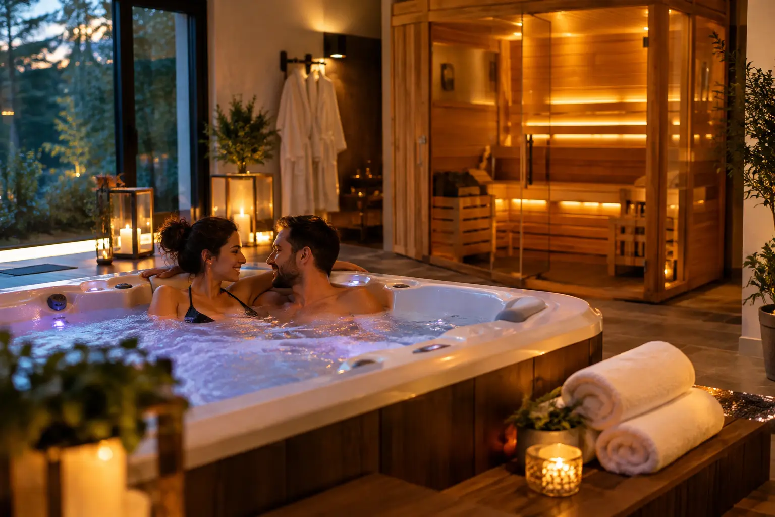 Guide jacuzzi sauna privatif pour couples